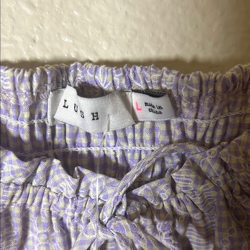 Purple Sleeveless Ruffle Dress L - Picture 2 of 7